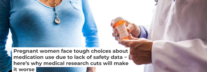 More than 9 in 10 women take at least one medication during pregnancy, yet data on prescription drugs’ effects on the fetus are sparse. Adam Hester/Tetra images via Getty Images